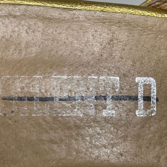 Silent D Women's Mule Slides Shoes Horsebit Slip On Flat Shoes Gold Size EU 40 - Picture 9 of 11